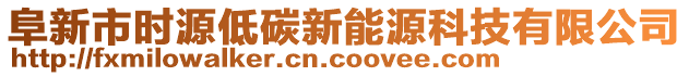 阜新市時源低碳新能源科技有限公司