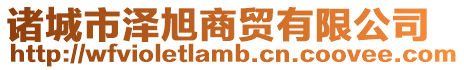 諸城市澤旭商貿有限公司
