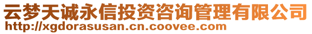 云夢天誠永信投資咨詢管理有限公司