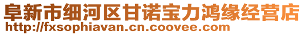 阜新市細(xì)河區(qū)甘諾寶力鴻緣經(jīng)營店