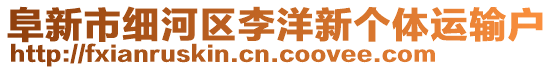 阜新市細(xì)河區(qū)李洋新個(gè)體運(yùn)輸戶(hù)