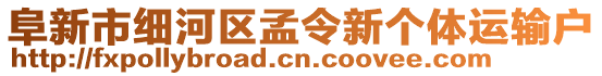 阜新市細河區孟令新個體運輸戶