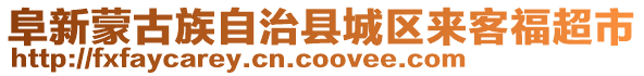 阜新蒙古族自治縣城區(qū)來客福超市