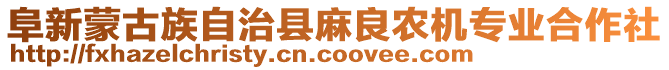 阜新蒙古族自治縣麻良農(nóng)機(jī)專業(yè)合作社