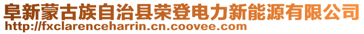 阜新蒙古族自治縣榮登電力新能源有限公司