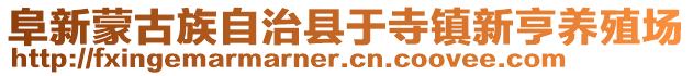 阜新蒙古族自治縣于寺鎮新亨養殖場