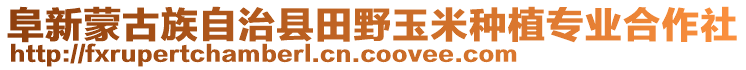 阜新蒙古族自治縣田野玉米種植專業(yè)合作社