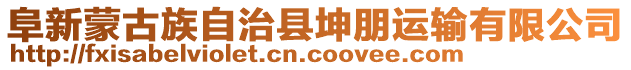 阜新蒙古族自治縣坤朋運輸有限公司