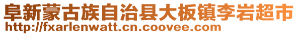 阜新蒙古族自治縣大板鎮李巖超市