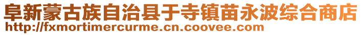 阜新蒙古族自治縣于寺鎮苗永波綜合商店