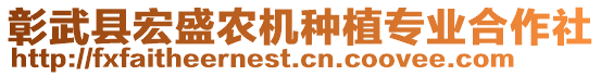 彰武縣宏盛農(nóng)機種植專業(yè)合作社