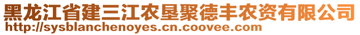 黑龍江省建三江農(nóng)墾聚德豐農(nóng)資有限公司