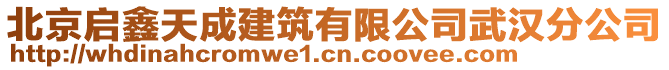 北京啟鑫天成建筑有限公司武漢分公司