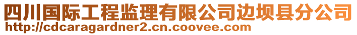 四川國際工程監(jiān)理有限公司邊壩縣分公司