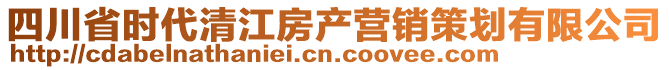 四川省時(shí)代清江房產(chǎn)營(yíng)銷策劃有限公司