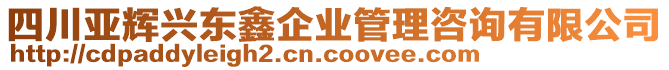 四川亞輝興東鑫企業(yè)管理咨詢有限公司