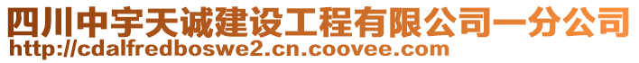 四川中宇天誠建設(shè)工程有限公司一分公司