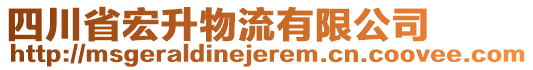 四川省宏升物流有限公司