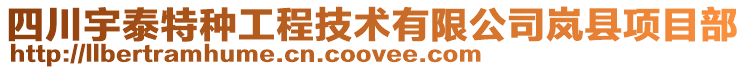 四川宇泰特種工程技術有限公司嵐縣項目部