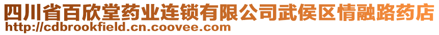 四川省百欣堂藥業(yè)連鎖有限公司武侯區(qū)情融路藥店