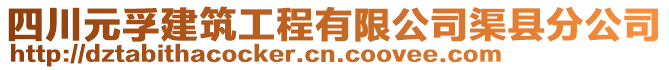 四川元孚建筑工程有限公司渠縣分公司