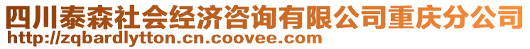 四川泰森社會經(jīng)濟(jì)咨詢有限公司重慶分公司