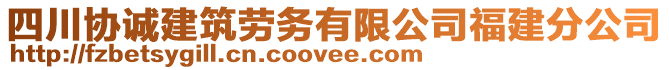 四川協(xié)誠建筑勞務有限公司福建分公司