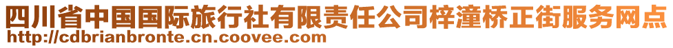 四川省中国国际旅行社有限责任公司梓潼桥正街服务网点