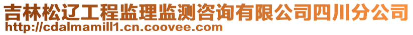 吉林松辽工程监理监测咨询有限公司四川分公司