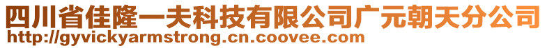 四川省佳隆一夫科技有限公司廣元朝天分公司