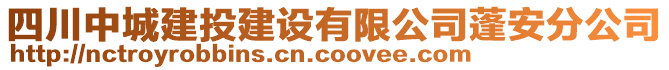 四川中城建投建設有限公司蓬安分公司