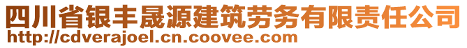 四川省銀豐晟源建筑勞務有限責任公司