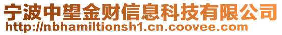 寧波中望金財(cái)信息科技有限公司