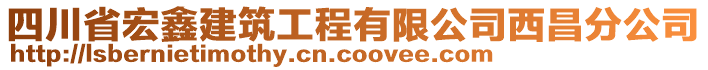 四川省宏鑫建筑工程有限公司西昌分公司