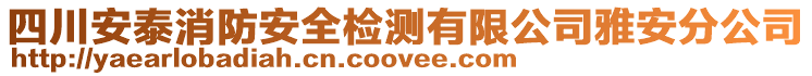 四川安泰消防安全檢測(cè)有限公司雅安分公司