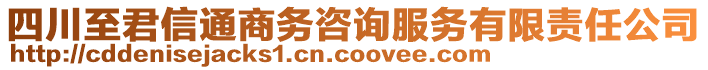 四川至君信通商務(wù)咨詢服務(wù)有限責(zé)任公司