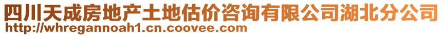 四川天成房地產(chǎn)土地估價咨詢有限公司湖北分公司