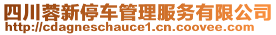 四川蓉新停車管理服務有限公司