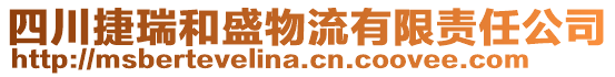 四川捷瑞和盛物流有限責(zé)任公司