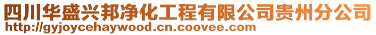 四川華盛興邦凈化工程有限公司貴州分公司