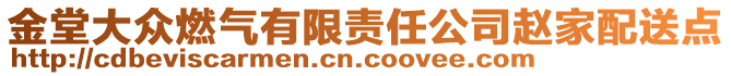 金堂大眾燃?xì)庥邢挢?zé)任公司趙家配送點(diǎn)