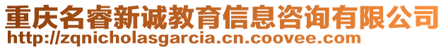 重庆名睿新诚教育信息咨询有限公司