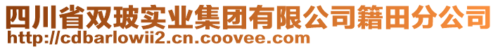 四川省雙玻實(shí)業(yè)集團(tuán)有限公司籍田分公司