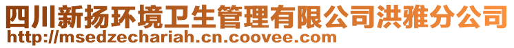 四川新?lián)P環(huán)境衛(wèi)生管理有限公司洪雅分公司