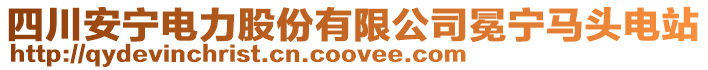 四川安寧電力股份有限公司冕寧馬頭電站