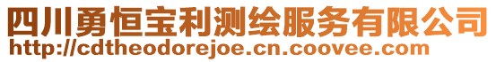 四川勇恒寶利測(cè)繪服務(wù)有限公司