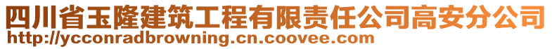 四川省玉隆建筑工程有限責(zé)任公司高安分公司