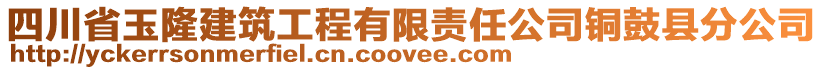 四川省玉隆建筑工程有限责任公司铜鼓县分公司