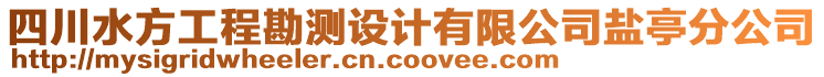 四川水方工程勘測設(shè)計有限公司鹽亭分公司