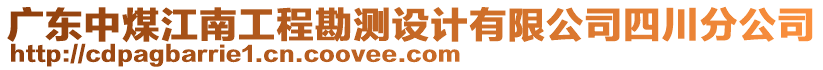 廣東中煤江南工程勘測設(shè)計有限公司四川分公司